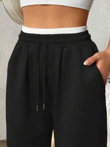 Dewbera Women's Sports Yoga Casual Pants, Suitable - Black - View 5