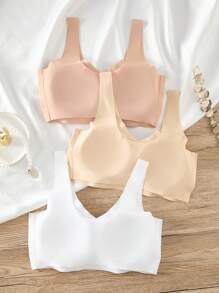 3pcs/Pack Wireless Bras For Women