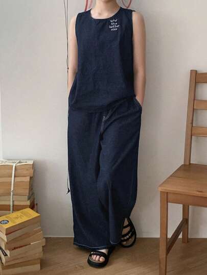 DAZY Tween Girls Denim Two Pieces Outfits,Girls Summer Outfits,Back To School Clothes