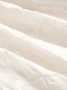 SHEIN MOD 杏色露肩中长连衣裙，舞会礼服，白色舞会礼服 - 杏色 - 查看 4