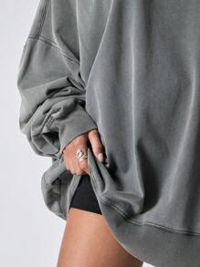 LYSMO Ramadan Oblique Shoulder Long Sleeve T-Shirt, Minimalist Fashion Casual Everyday Wear