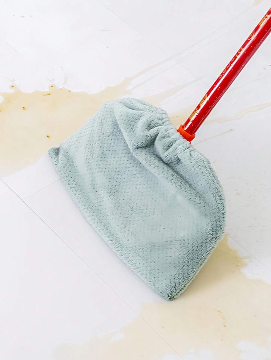 1 pieza Funda multiusos para trapeador y escoba de felpa coral, súper absorbente, suave y delicada, funda de trapeador suave y resistente con microfibra reutilizable, accesorios de limpieza del hogar