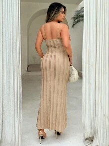 Xyvia Vestido elegante con corte tridimensional y diseño floral para mujer