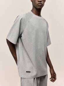 Ontre Camiseta casual de verano 2025 para hombres, adecuada para vacaciones, playa, uso diario, fiesta de graduación, corte holgado y manga raglán