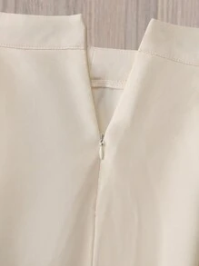 EMERY ROSE Women's 2025 New Digital Print Positioning Flower Skirt Fall Cloth For Women - Black and White - View 4