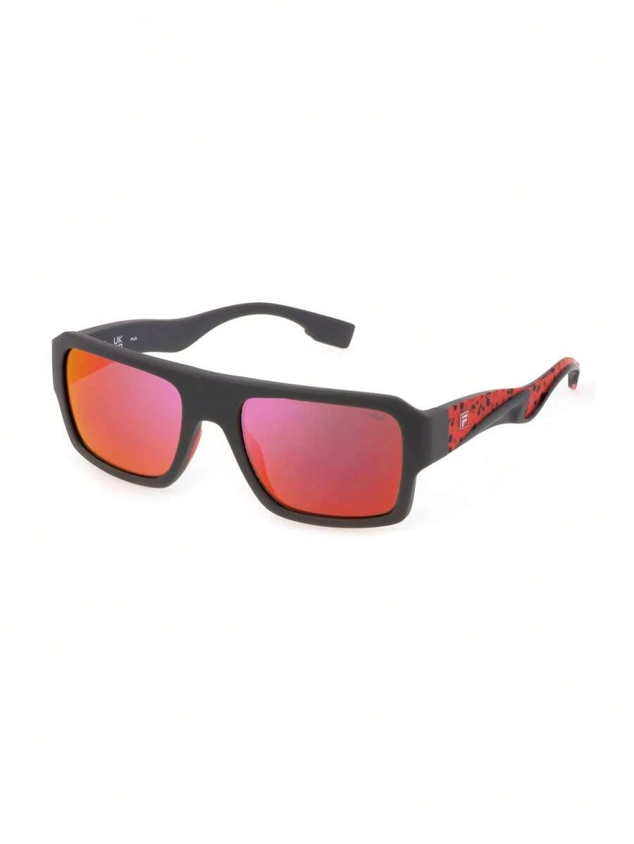 FILA Sports Glasses Versatile Comfortable Adjustable Running Cycling Driving SFI462-I41P - DARK GREY MATT/AVI - View 1