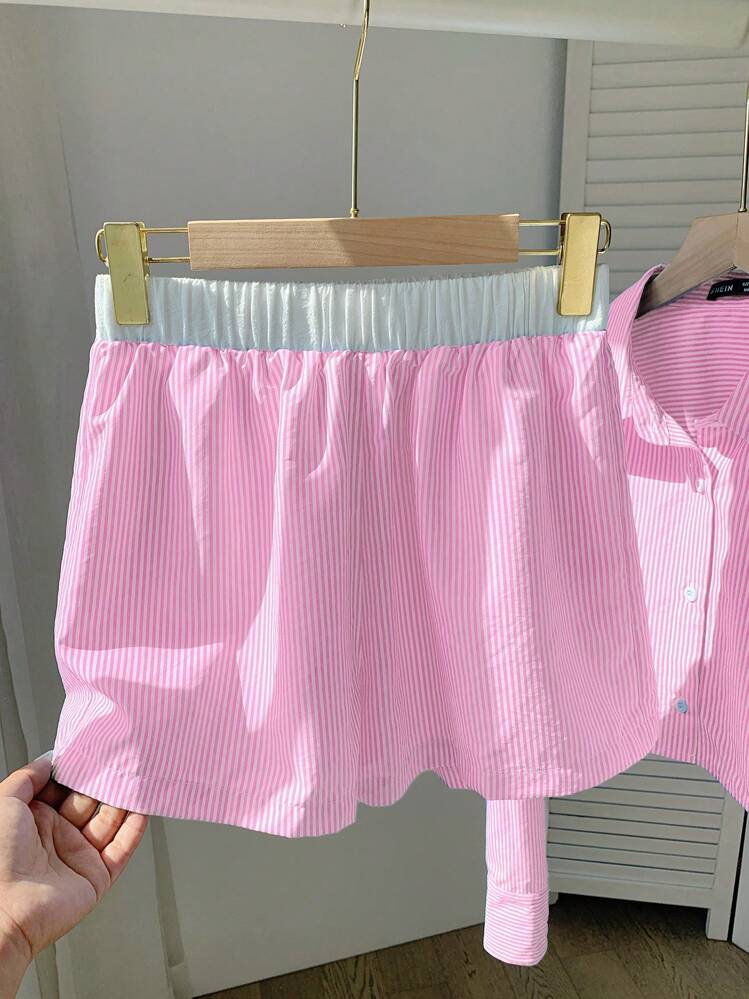 Comfortcana Conjunto de dos piezas para mujer para uso diario - Rosa - Añade 7