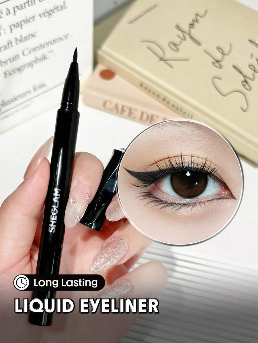 SHEGLAM On Fleek 持久眼線液-黑色防汗霧面眼線筆超細不暈染絲滑易用眼線筆派對眼線筆 品牌 美容 化妝 化妝品 適合女性與女孩 完美搭配冬季春季 Y2K 時尚 流行 生日禮物 假期 派對準備就緒 最佳顏色 - 黑色 - 查看 1