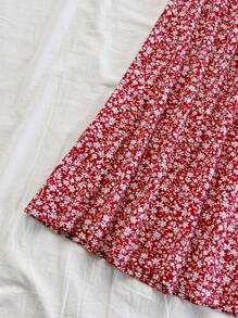 Soleia 春假碎花高腰阔腿裤