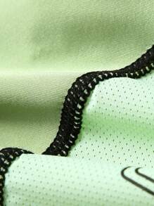SHEIN Abbigliamento per il ritorno a scuola, pantaloncini sportivi professionali per ragazze e ragazzi pre-adolescenti, pantaloncini sportivi professionali per bambini con vita elastica, cucitura a 4 aghi e 6 fili senza cuciture, con stampa divertente a lettere