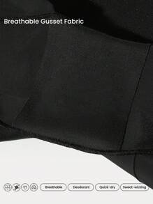 GLOWMODE 1 Pack Tummy Control Core Support Sweat-Wicking Ultra-High Waist Shapewear Shorts Underwear Daily Casual Wear - Black - View 5