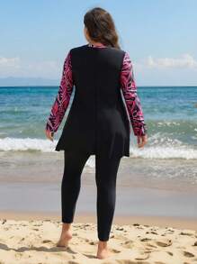 Swim Mulvari 2件套加大码女士度假沙滩布基尼泳衣套装