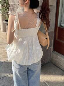 FRIFUL 女式夏季吊带背心，带吊带设计，适合演唱会娃娃装上衣