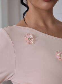 Modelyn Women Two Pieces Outfits For Daily Wear Fall Cloth For Women - Pink - View 4