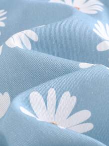 Cozy Pixies 女婴雏菊图案前围兜带连体裤 - 彩色 - 查看 7