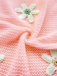 SHEIN Unity Floral Print Spaghetti Strap Vacation Style Dress - Baby Pink - View 3