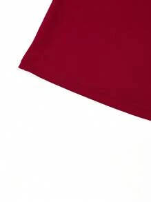 SHEIN Clasi Classic Women V-Neck Pleated Wrap Fitted Short Sleeve Elegant Sexy Tops Casual Spring Summer Shirts, Green/Red/Black, Multiple Colors - Multicolor - View 14