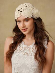 MOTF PREMIUM STEREO FLORAL CROCHET BEANIE HAT