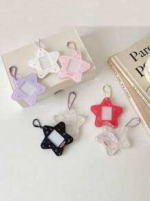 明星照片卡夹可爱钥匙扣吊坠3英寸照片卡夹学生卡包证件卡套照片保护套证件卡夹返校 - 彩色 - 查看 4