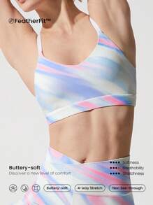 GLOWMODE FeatherFit™ Convertible Strap Sports Bra - Multicolor - View 4