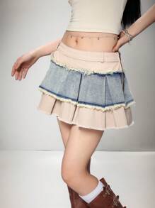 K-Vae Women's Denim Mini Skirt, Sexy Ultra Low Waist Summer,Graduation,Vacation,Country Concert,Concert,Cruise,Old Money Style Women,Going Outs,Festival,Vacation,Birthday,Cute Summers