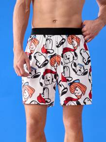 有趣可爱舒适柔软男士睡裤睡眠短裤