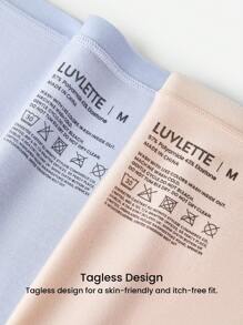 LUVLETTE Lot de 3 culottes haute taille en modal Airy, sous-vêtements pour femmes