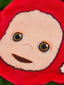 Teletubbies X SHEIN Khăn tay Little Po màu đỏ dễ thương, mềm mại và thấm hút, thích hợp sử dụng trong nhà bếp và phòng tắm, trang trí phòng tắm cho mọi mùa, sử dụng vào mùa hè - Đỏ - Xem 5