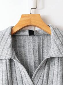 EMERY ROSE 2 pezzi Completo donna taglia comoda composto da camicia a maniche corte e pantaloni in colore unito