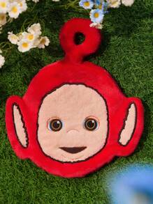 Teletubbies X SHEIN Khăn tay Little Po màu đỏ dễ thương, mềm mại và thấm hút, thích hợp sử dụng trong nhà bếp và phòng tắm, trang trí phòng tắm cho mọi mùa, sử dụng vào mùa hè - Đỏ - Xem 4