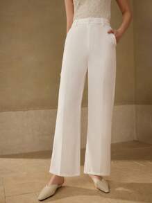 MOTF PREMIUM STRAIGHT FIT DRESS TROUSERS - White - View 6