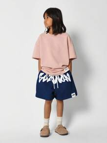 SUMWON Performance Drop Crotch Athletic Shorts Teen Relaxed Fit Drawstring Streetwear Bottoms Skateboard Lounge Training Sporty Activewear