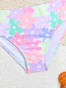 Tween Girls Solid Color Camisole Top And Triangle Bikini Bottom Swimwear Set, Fashionable For Summer Young Girl Summer Outfits Young Girls Sets Bathing Suits For Teens Sets Summer Bathing Suits 1pc For Teens Summer Bathing Suits For Teens