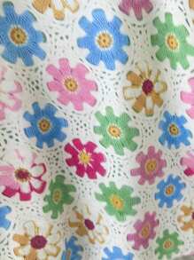 Baby Mädchen Blume Muster-Trägerkleid, lässig und bequem für den täglichen Gebrauch und den Urlaub