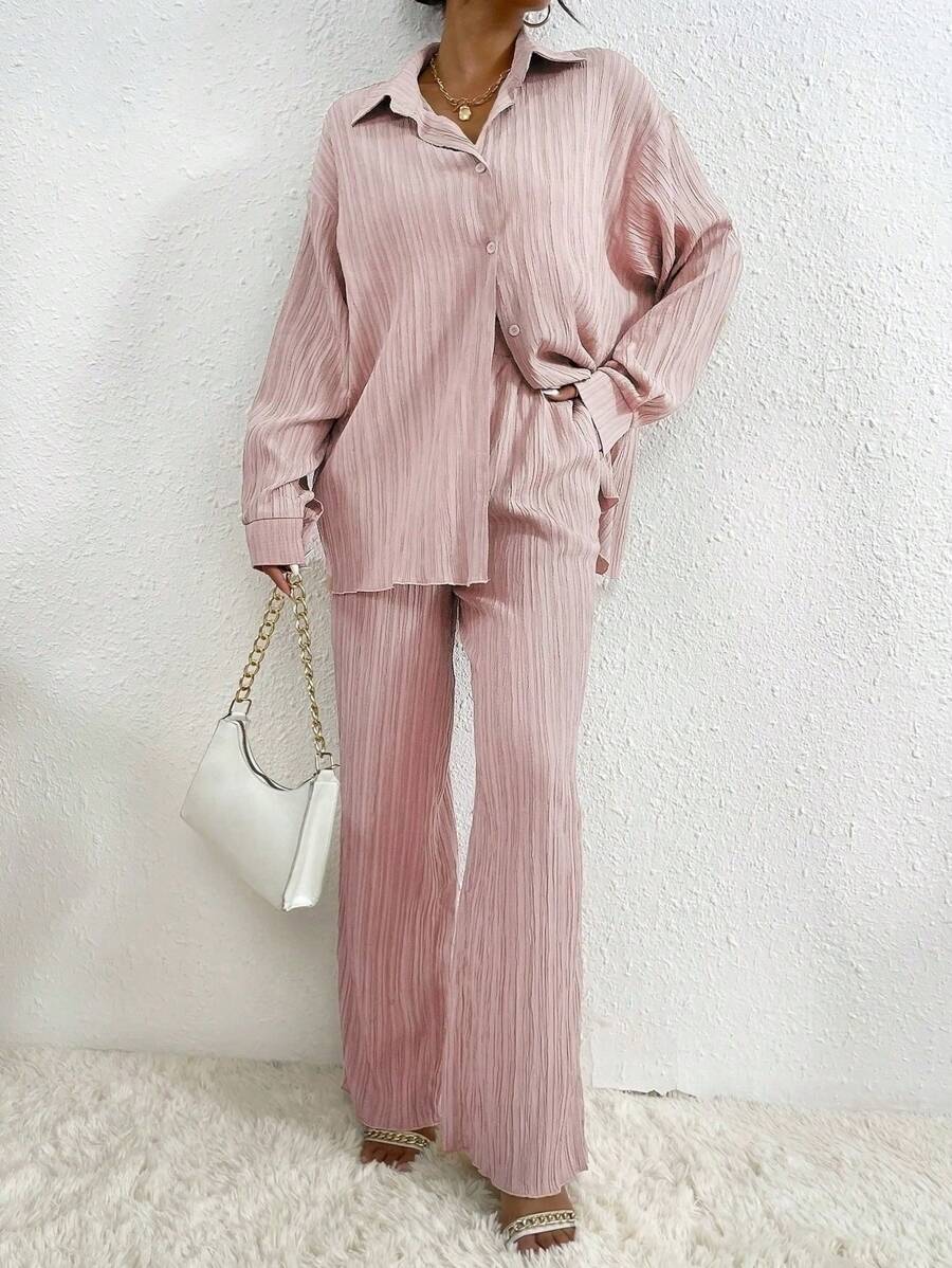 Rafferiza Women Two Pieces Outfits For Daily Wear Fall Cloth For Women - Pink - View 1