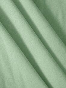 INAWLY Plus Size Round Neck Short Sleeve T-Shirt, Fashionable For Summer - Green - View 5