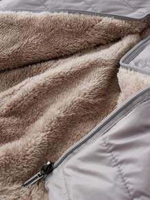 Aveloria Modichic Cappotto imbottito casual con cappuccio con cerniera, maniche lunghe, in colore unito, per l inverno