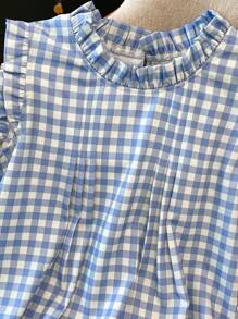 Franclia Women's Simple Casual/Office Wear Shirts With Frilled Collar, Spring/Summer