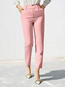 Aveloria Modichic Ladies' Plain Simple Daily Formal Pants  - Pink - View 1