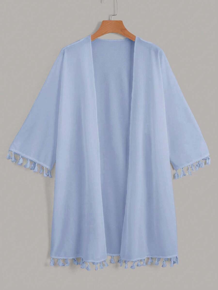 Swim Vcay SHEEINXMELMAIA 女士节日和服罩衫