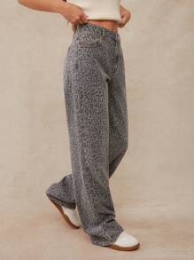 WESTFADE Jeans premium diritti da donna in denim di cotone al 91%, stile anni '90