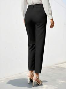 Aveloria Modichic Pantalon simple de costume pour femmes, couleur unie, usage quotidien