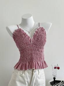 Elamini Débardeur à la mode pour femme, adapté pour l'été