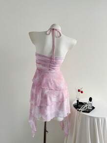 Elamini Vestido informal de mujer con bajo asimétrico