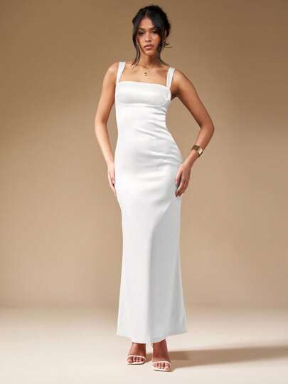 オールインワン・サロペット Fisico V-Neck Maxi Dress With Contrasting Color Pattern CATEGORY サロペット.オールインワン | CALENDRIER online store