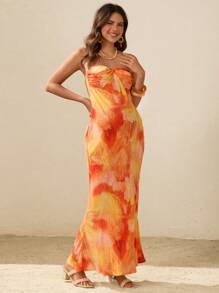 SHEIN Maternity Strapless Dress, Fashionable For Summer,Maternity Clothes