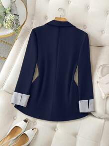 GlowEve CURVE 大码女式梭织面料翻领插肩长袖条纹花卉印花拼布西装外套，优雅休闲舒适百搭，适合新年、音乐节、情人节、感恩节、圣诞节、万圣节、复活节、狂欢节等场合，如休闲聚会、海滩度假、公园野餐、通勤、购物娱乐，面料舒适，设计独特，性价比高。