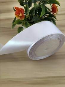 SHEIN 1/3/5 件 4 厘米双面宽缎带、礼盒包装装饰带、服饰配饰、编织丝带用于婚礼装饰生日节日玫瑰花 DIY 工艺丝带（22 米/卷）蝴蝶结丝带