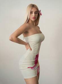 Sweetina 女士迷你连衣裙，夏季时尚 - 彩色 - 查看 4