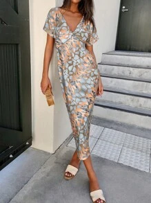 SHEIN Clasi Abito estivo casual da donna con stampa casuale alla moda